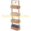 Bamboo shelf bathroom storage basket 68x28x15