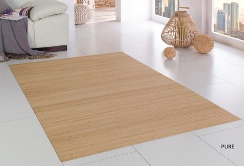 Bamboo rug without border 155x230 cm natural surface