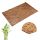 Bamboo exit bathroom mat 50x80 brown color