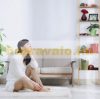 Bamboo ladder shelf 5 levels 