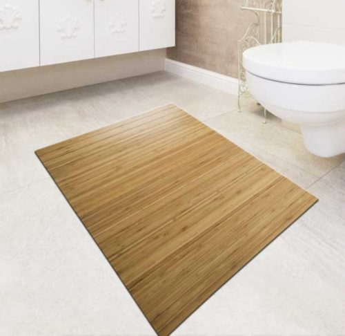 Bathroom rug bamboo exit 60x90 natural color