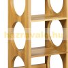 Bamboo wine rack 53x14x12 cm wine rack for 5 bottles of wine bottle holder