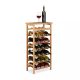 Bamboo wine rack 94x47x29 cm wine rack for 28 bottles of wine bottle holder