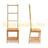 Bamboo bathroom chair, butler and towel holder in one 