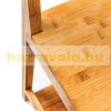 Bamboo bathroom chair, butler and towel holder in one 