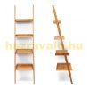 Bamboo ladder shelf 4 levels 