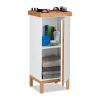 Bathroom cabinet with organizer 80 x 35 x 30 cm