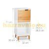 Bamboo cabinet with shelf in Scandinavian style