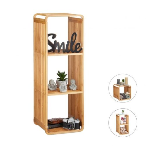 Bamboo shelf cabinet 96 x 33 x 33 cm