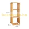 Bamboo shelf cabinet 96 x 33 x 33 cm