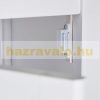 Fehér bambusz polc 4 polccal 140 x 36,5 x 33 cm