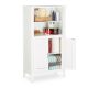 White bamboo bathroom cabinet 