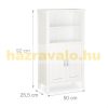 White bamboo bathroom cabinet 