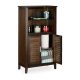 Brown bamboo bathroom cabinet 