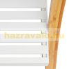 Bamboo towel rack with white shelf 