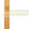 Bamboo towel rack with white shelf 