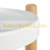 Three-tiered round bamboo planter in bamboo-white color