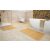 Bambusz fürdőszobaszőnyeg szett 40x50 cm, 50x80, 60x100 cm kilépő natúr