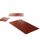 Bamboo carpet non-slip carpet 50x80 cm red available in several sizes 