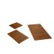 Bamboo carpet non-slip carpet 60x100 cm brown