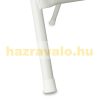 Folding polyrattan garden bar table event table white