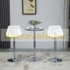 Bar table adjustable height event table Ø61x70-90 cm rotating table top