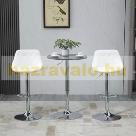   Bárasztal állítható magasságú rendezvényasztal Ø61x70-90 cm forgatható asztallap