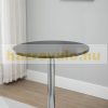 Bar table adjustable height event table Ø61x70-90 cm rotating table top