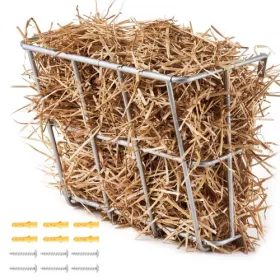   szénatartó állvány haszonállatoknak, 18,5 gallon űrtartalom, acél etetőállvány kecskéknek, 597 mm hosszú, falra szerelhető, etetővályú juhoknak beltéri és kültéri állattartó telepeken