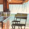 Polirattan folding bar stool garden chair brown outdoor chair 