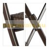 Polirattan folding bar stool garden chair brown outdoor chair 