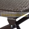 Polirattan folding bar stool garden chair brown outdoor chair 
