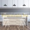 Polirattan folding bar stool garden chair white outdoor chair 