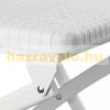 Polirattan folding bar stool garden chair white outdoor chair 