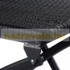 Polirattan folding bar stool garden chair black outdoor chair 