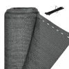 Privacy screen 120 cm x 10 m fence cover windbreak for balcony, terrace anthracite UV and weather resistant shade