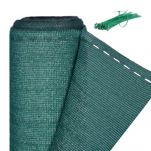 Privacy screen 120 cm x 10 m fence cover windbreak for balcony, terrace green UV and weatherproof shade