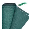 Privacy screen 120 cm x 30 m fence cover windbreak for balcony, terrace green UV and weather resistant shade