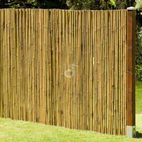 Bamboo privacy wood windbreak 180x180 cm natural