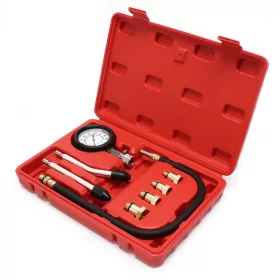   Kompressziómérő műszer 0–20 bar benzines motorokhoz 9 részes 