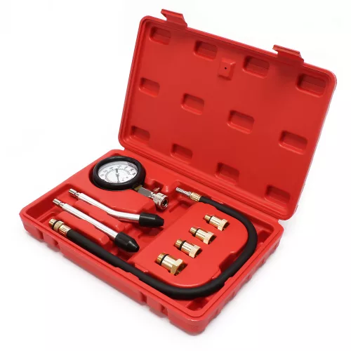Kompressziómérő műszer 0–20 bar benzines motorokhoz 9 részes 