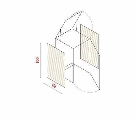 BioBox-100 Szemeteskuka tárolóhoz tartozó oldalsó panel