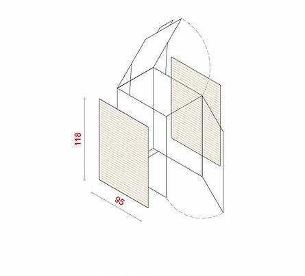 BioBox-120 Szemeteskuka tárolóhoz tartozó oldalsó panel