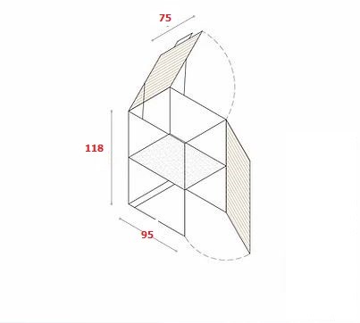 BioBox-120 Szemeteskuka tárolóhoz tartozó belső polc 