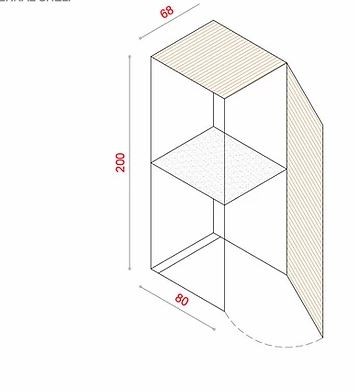 BioBox-200 Szemeteskuka tárolóhoz tartozó belső polc 