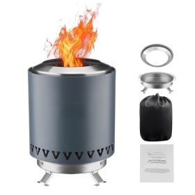   Asztali füstmentes tűzrakó 150x205 mm kék színű kültéri pelletkályha 