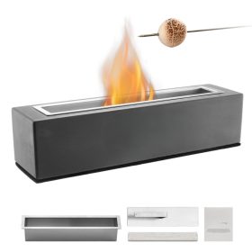   Füstmentes asztali bioetanol kandalló 380x100x135 mm kültéri és beltéri tűzrakó