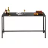 Bárasztal 1600x375x980 mm téglalap alakú bisztróasztal fekete, modern álló asztal 2–4 fő részére