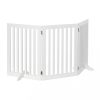 Space divider, safety grid, 3-panel fence for dogs or children, white