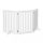 Space divider, safety grid, 3-panel fence for dogs or children, white